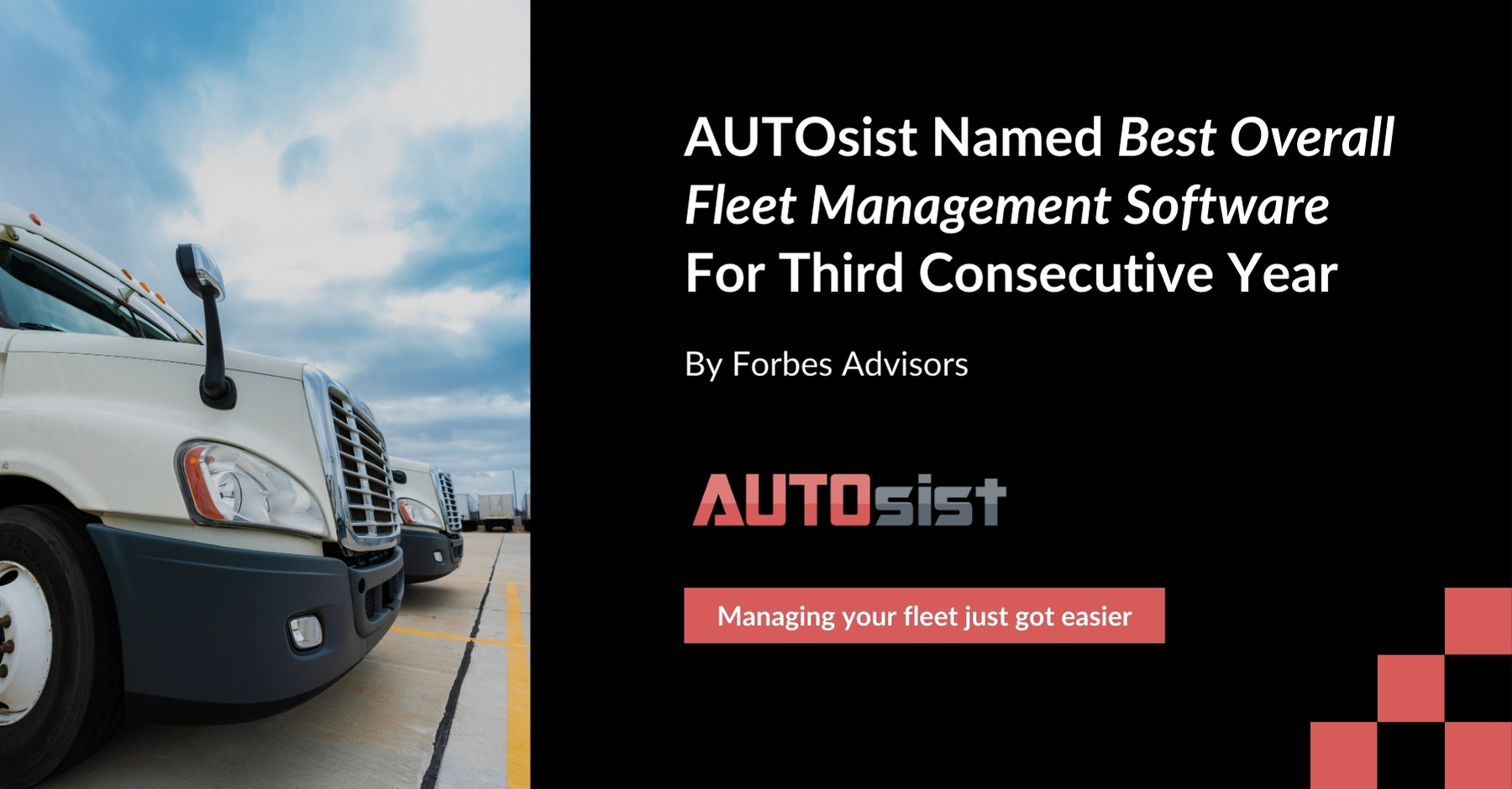 AUTOsist named Best Overall Fleet Management Software by Forbes for third straight year