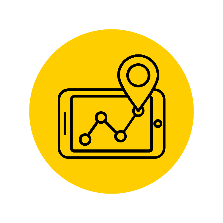 Asset tracking icon