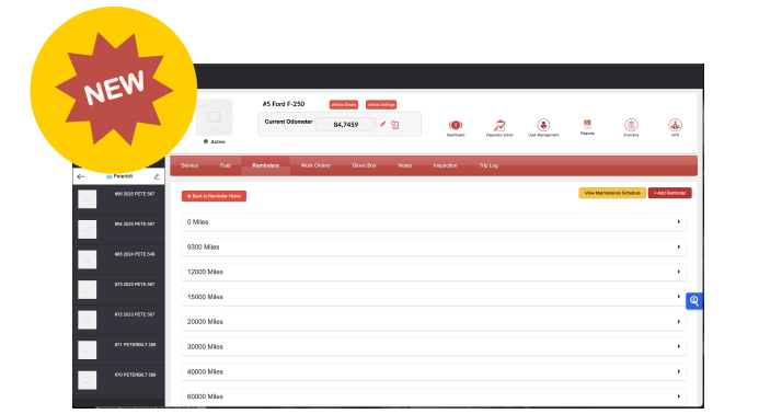 New Maintenance Schedules AUTOsist