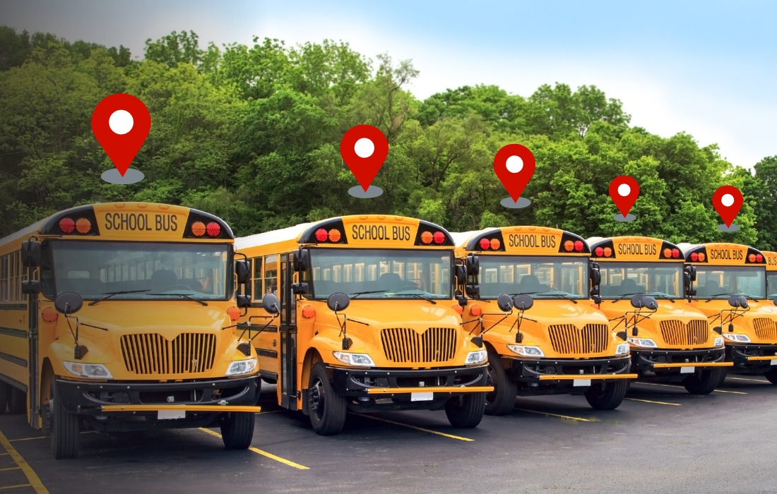 School bus fleet tracking