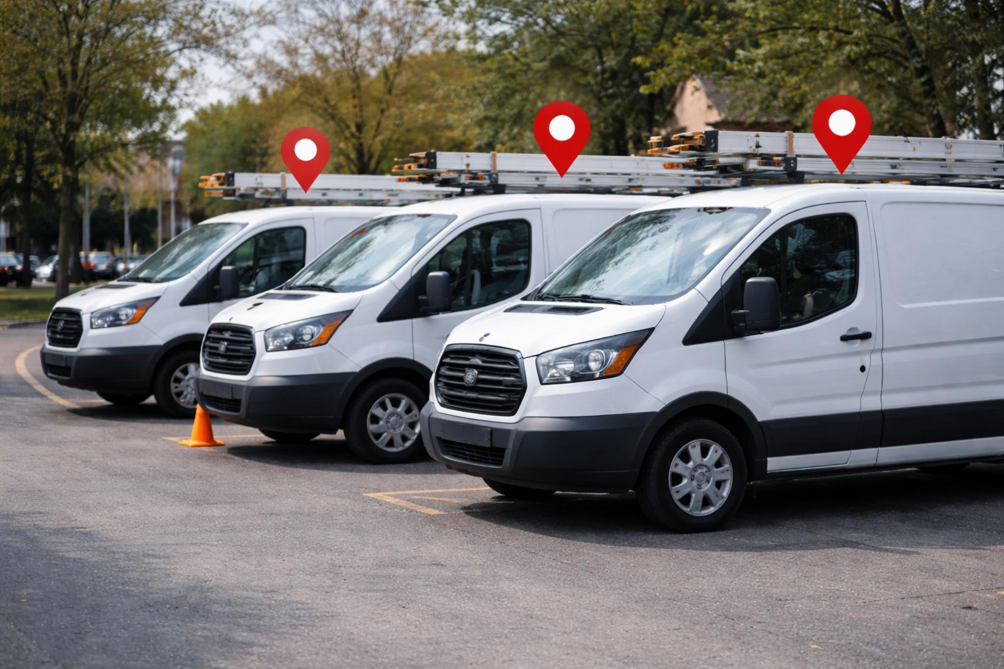 GPS tracking and maintenance management for service businesses