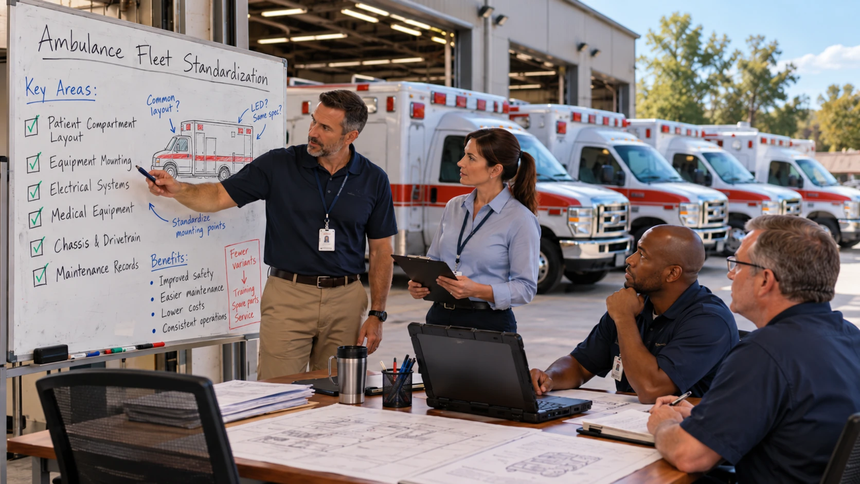 Ambulance Fleet Standardization: What Should Be Consistent?