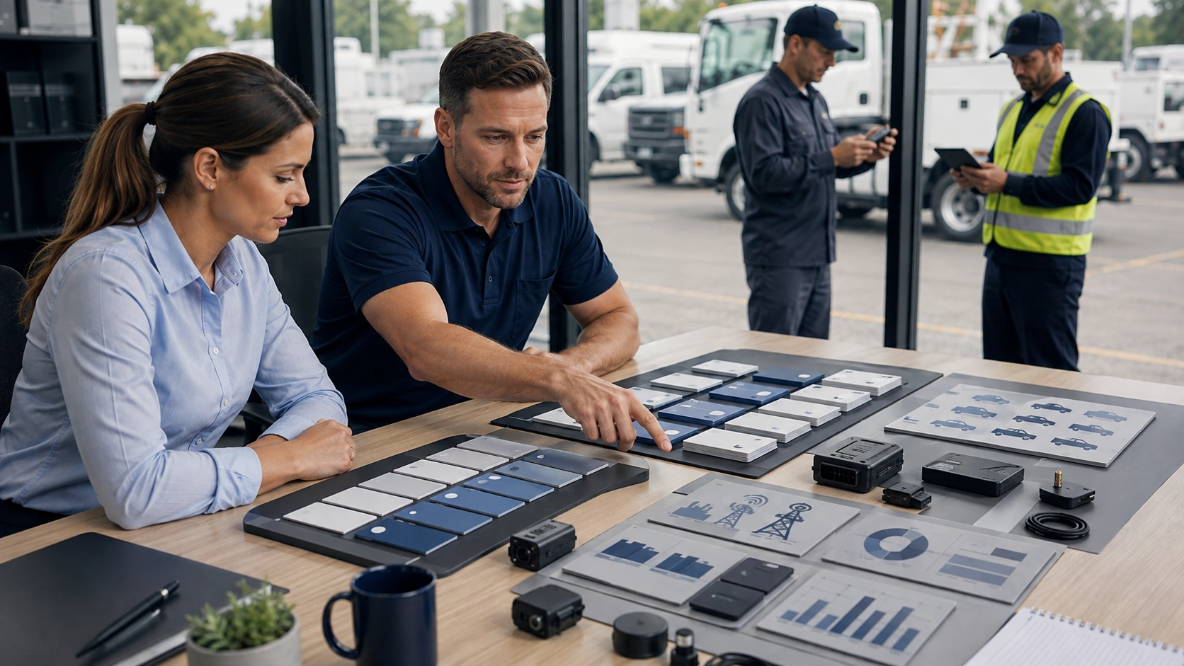 Comparison of basic and premium fleet tracking software feature tiers