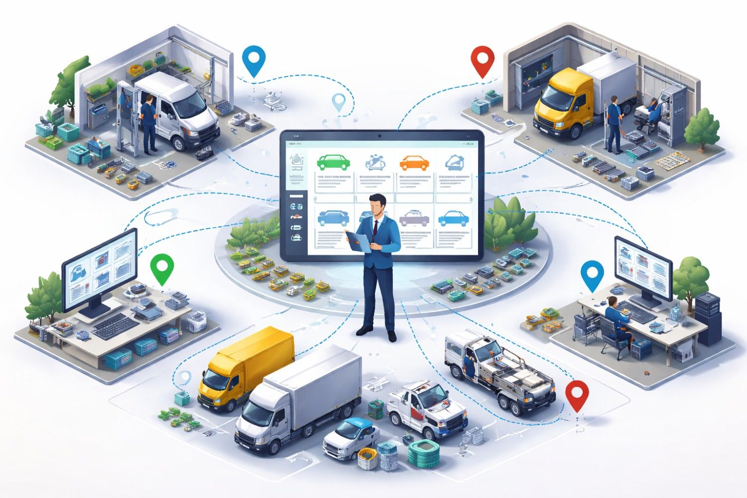 How to Centralize Fleet Maintenance Across Multiple Locations Using Software