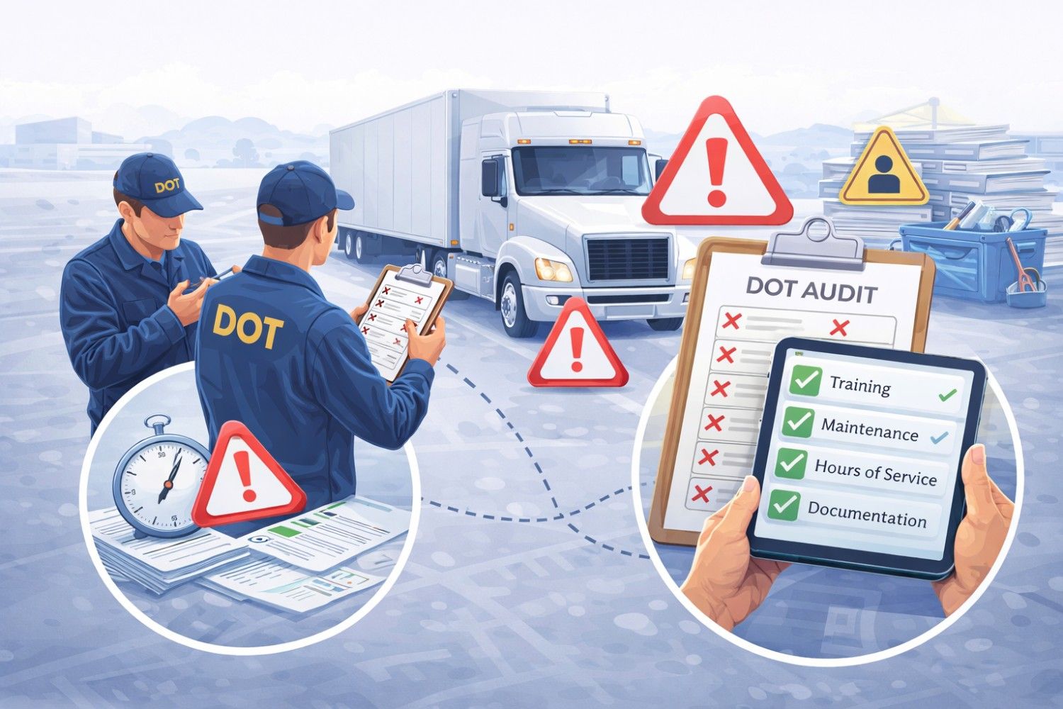 Common DOT Audit Failures and How Fleets Can Avoid Them