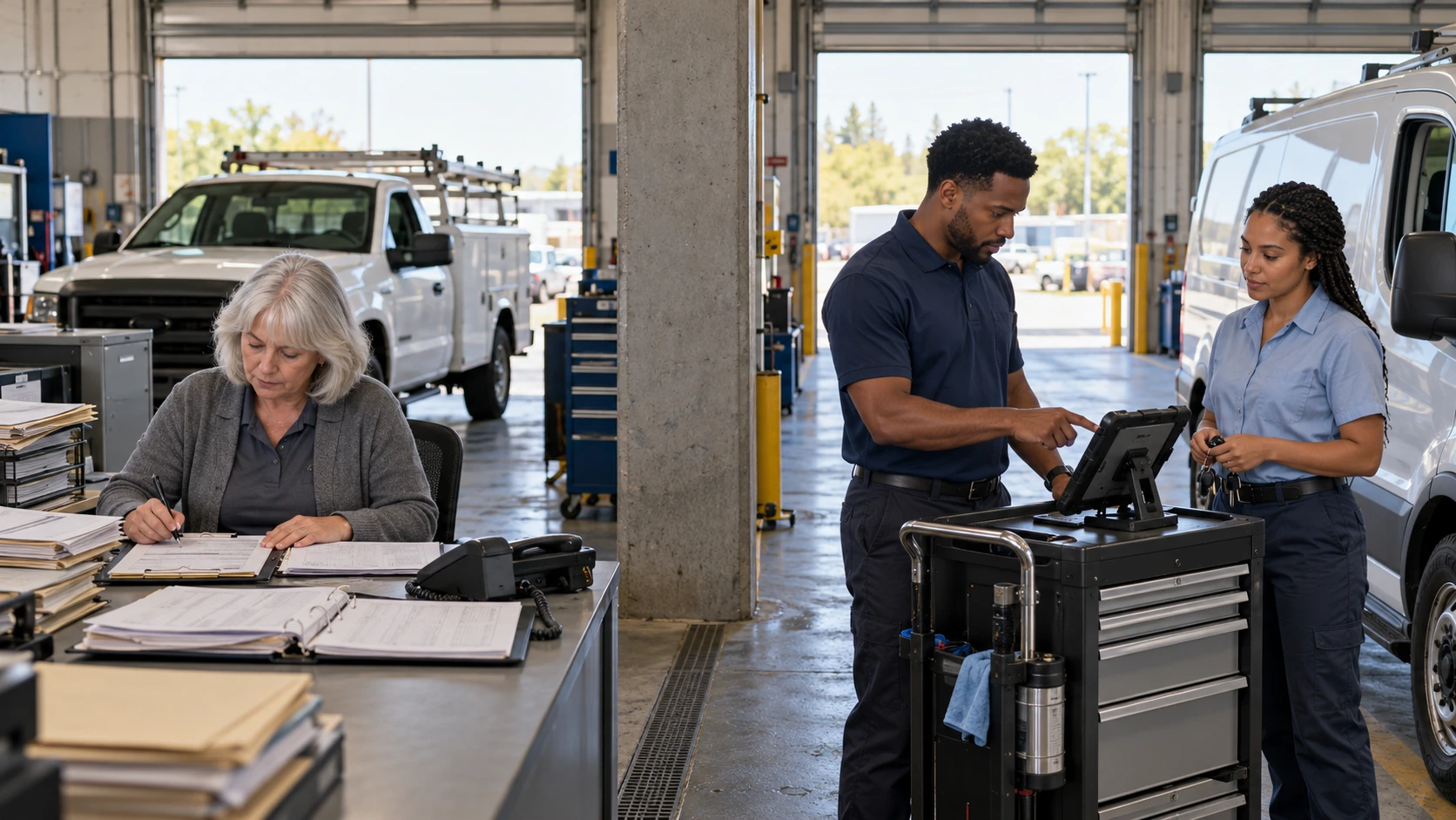 Digital inspection records replacing paper forms to reduce fleet administrative work