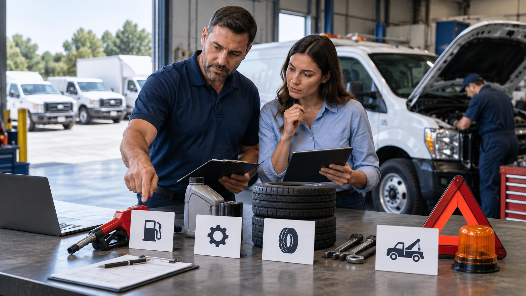 Downtime, idle fuel, and admin labor costs missing from a typical vehicle cost calculation