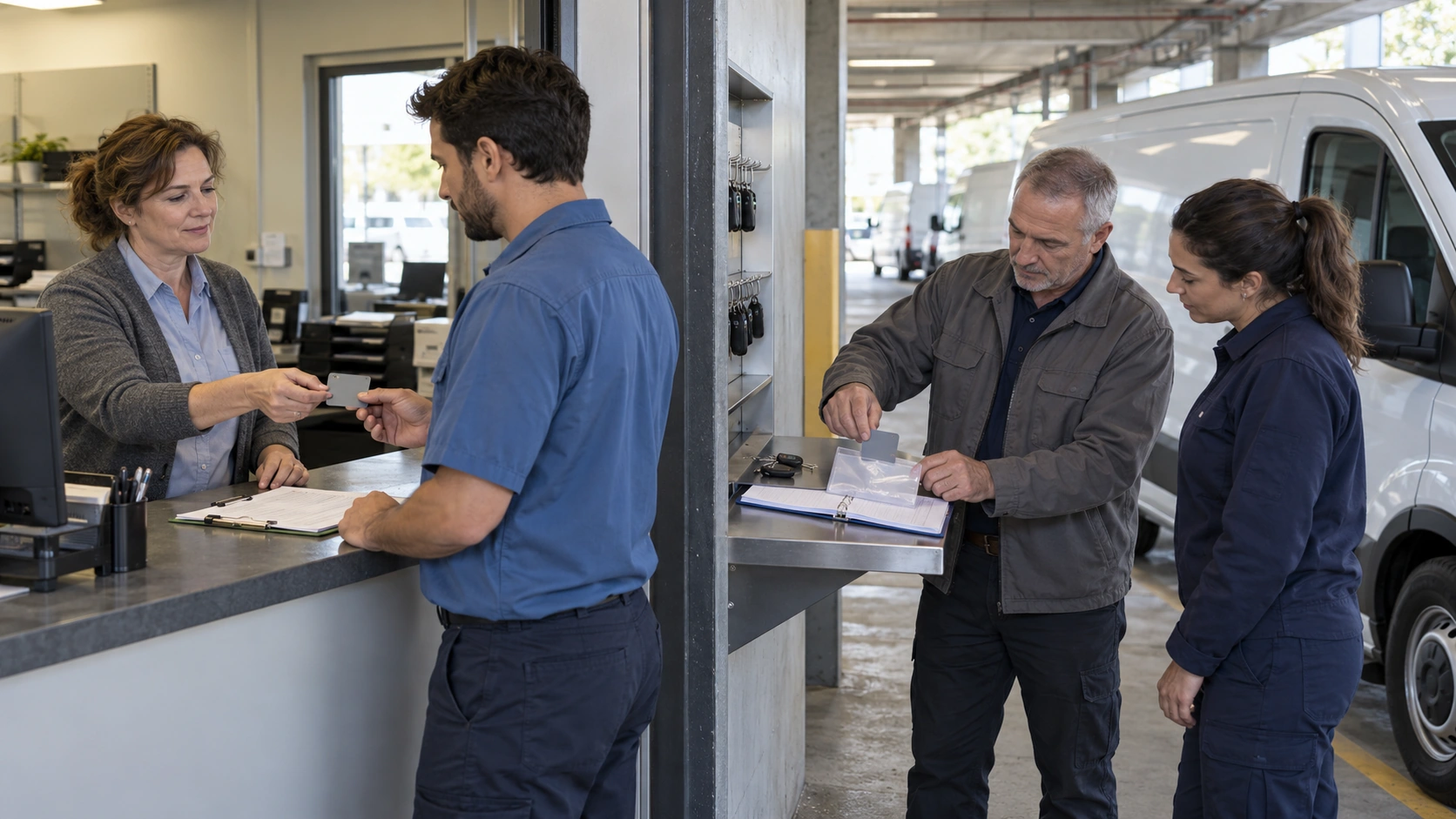 Fleet expense card controls including spending limits, merchant restrictions and vehicle assignments