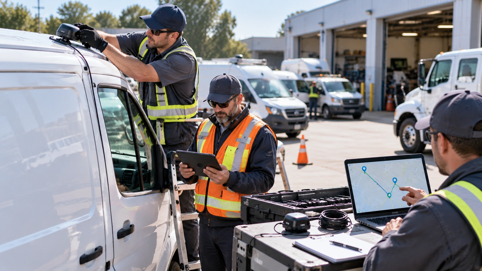 GPS accuracy verification checklist covering antenna, reporting interval, and cross checks