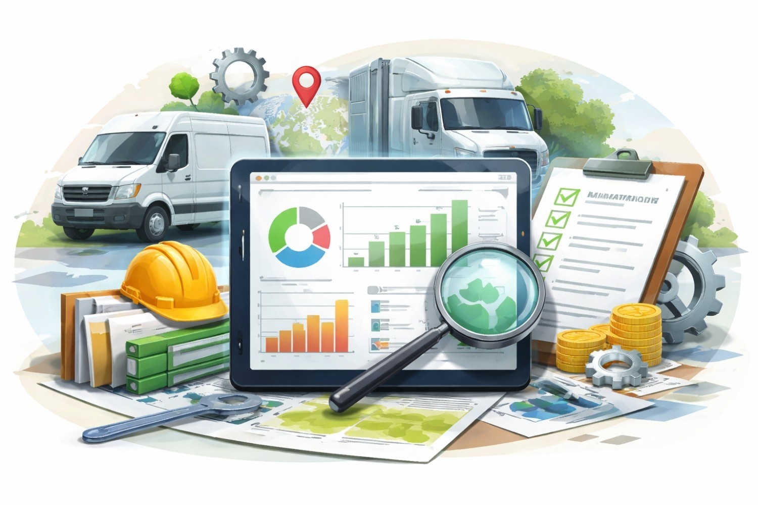 Fleet manager using fleet management software to make decisions