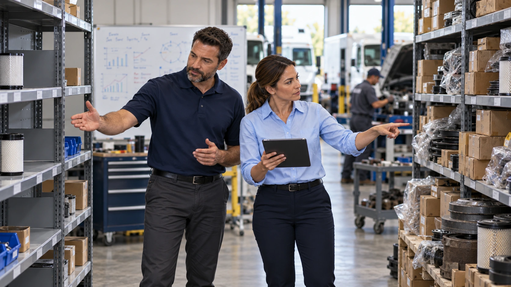 Tradeoff between lean inventory with stockout risk and higher inventory with carrying cost