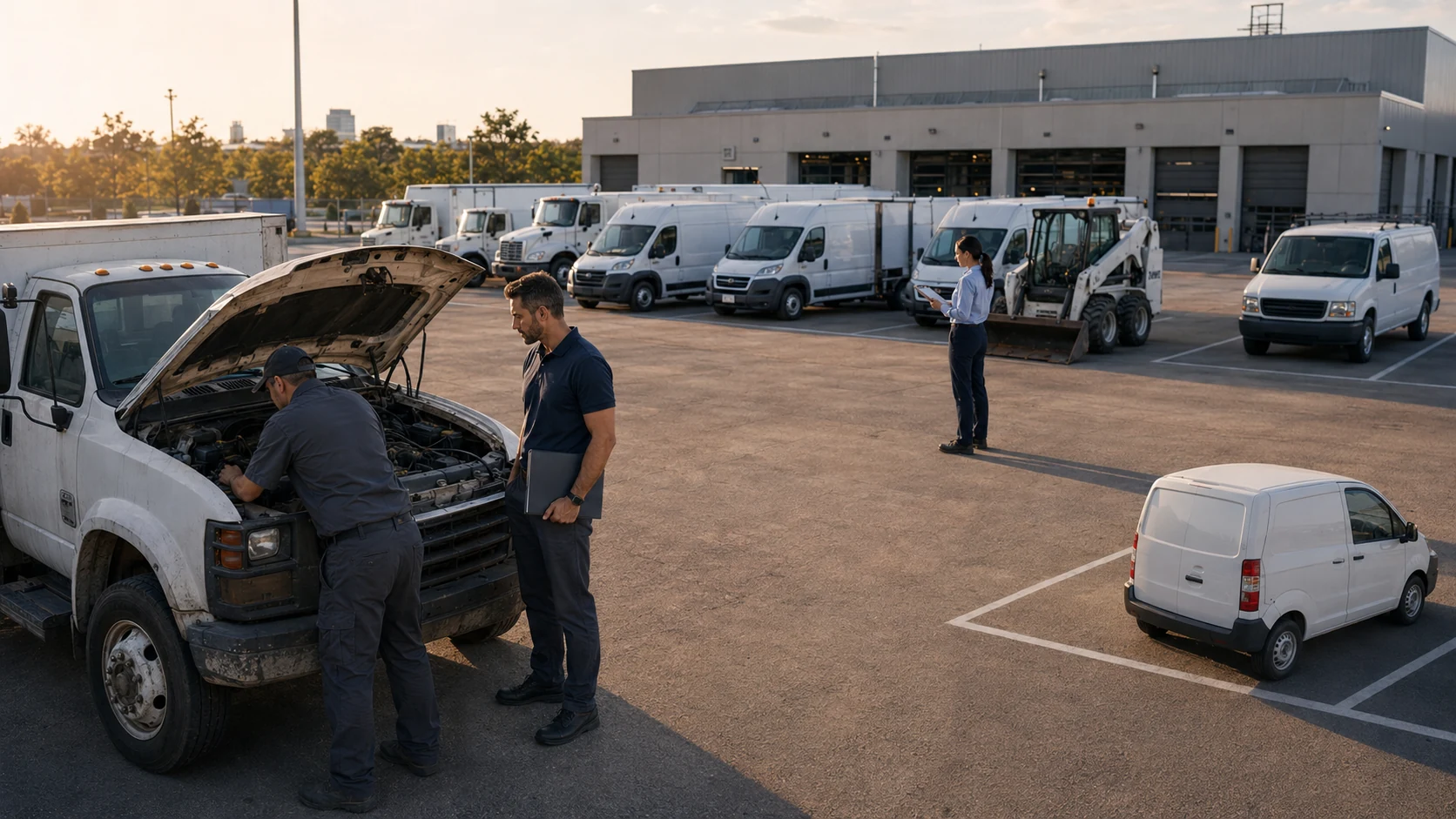 Fleet scorecard flagging an underperforming service van