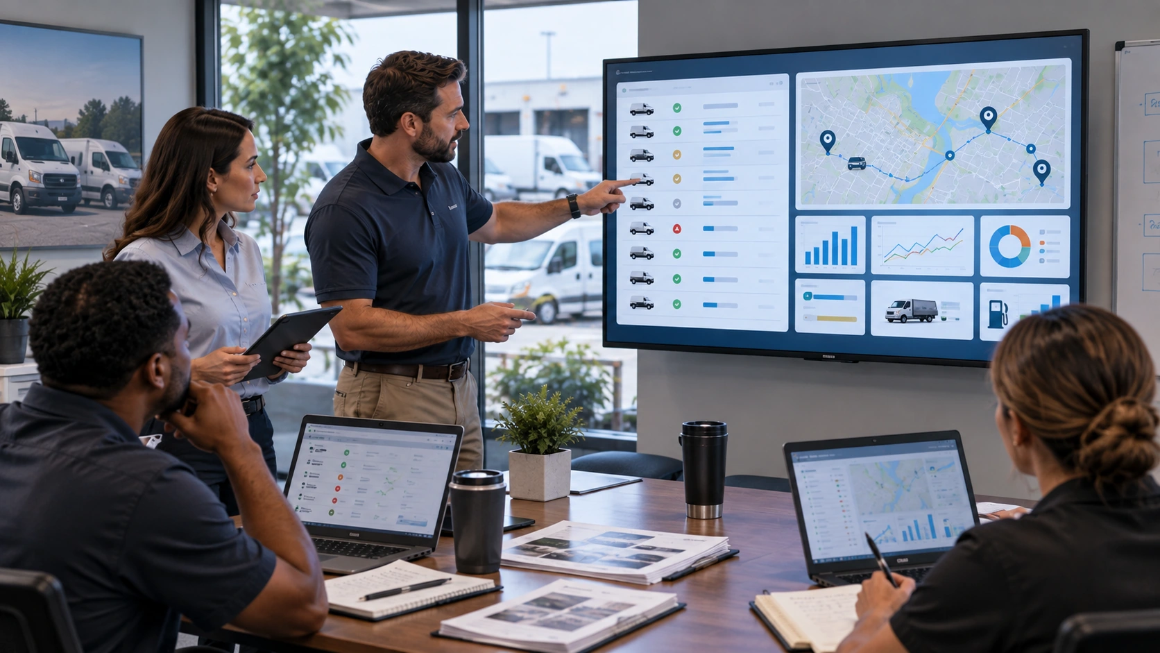Eight step reconciliation workflow connecting fuel card and telematics data into one dashboard