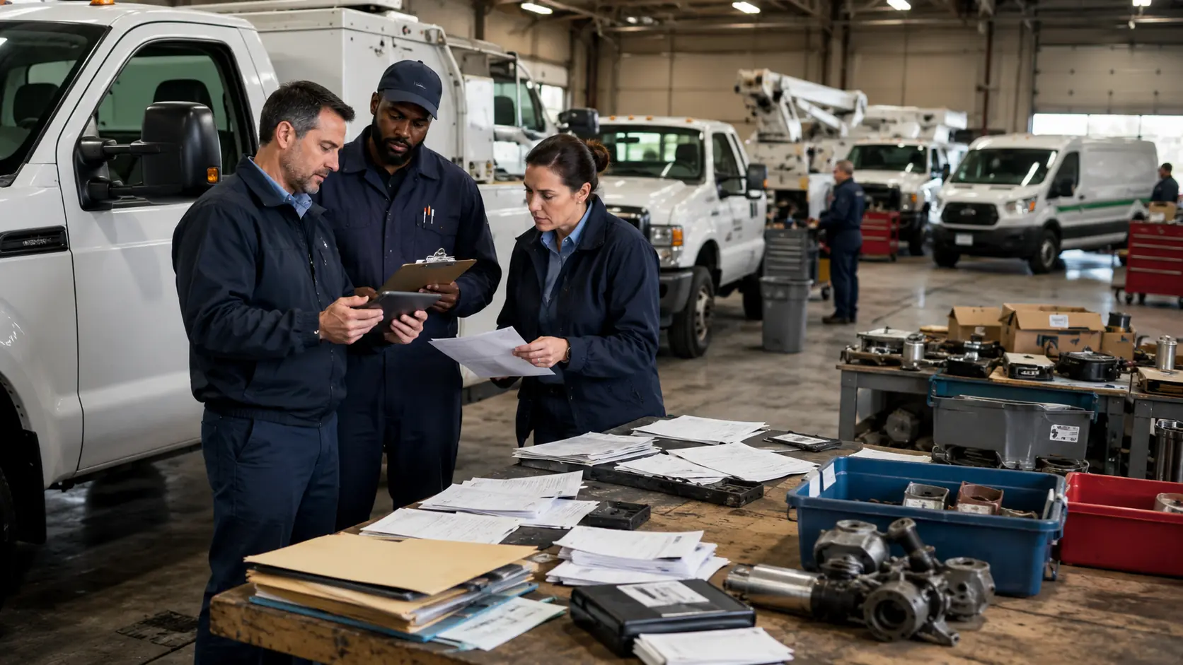 Government fleet budget challenges compared to private fleet management including accountability and fiscal year pressures