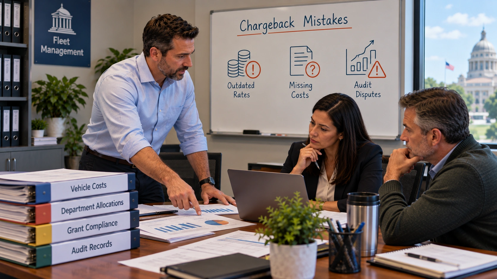 Showback statement review process before departments are actually billed