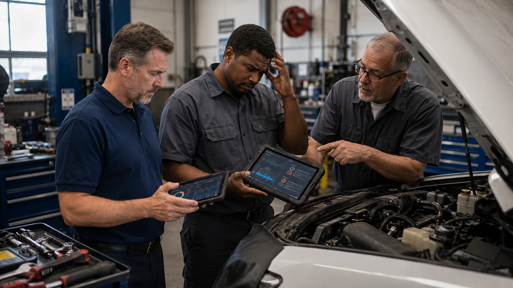 New technician training hours compared with time to independent productivity