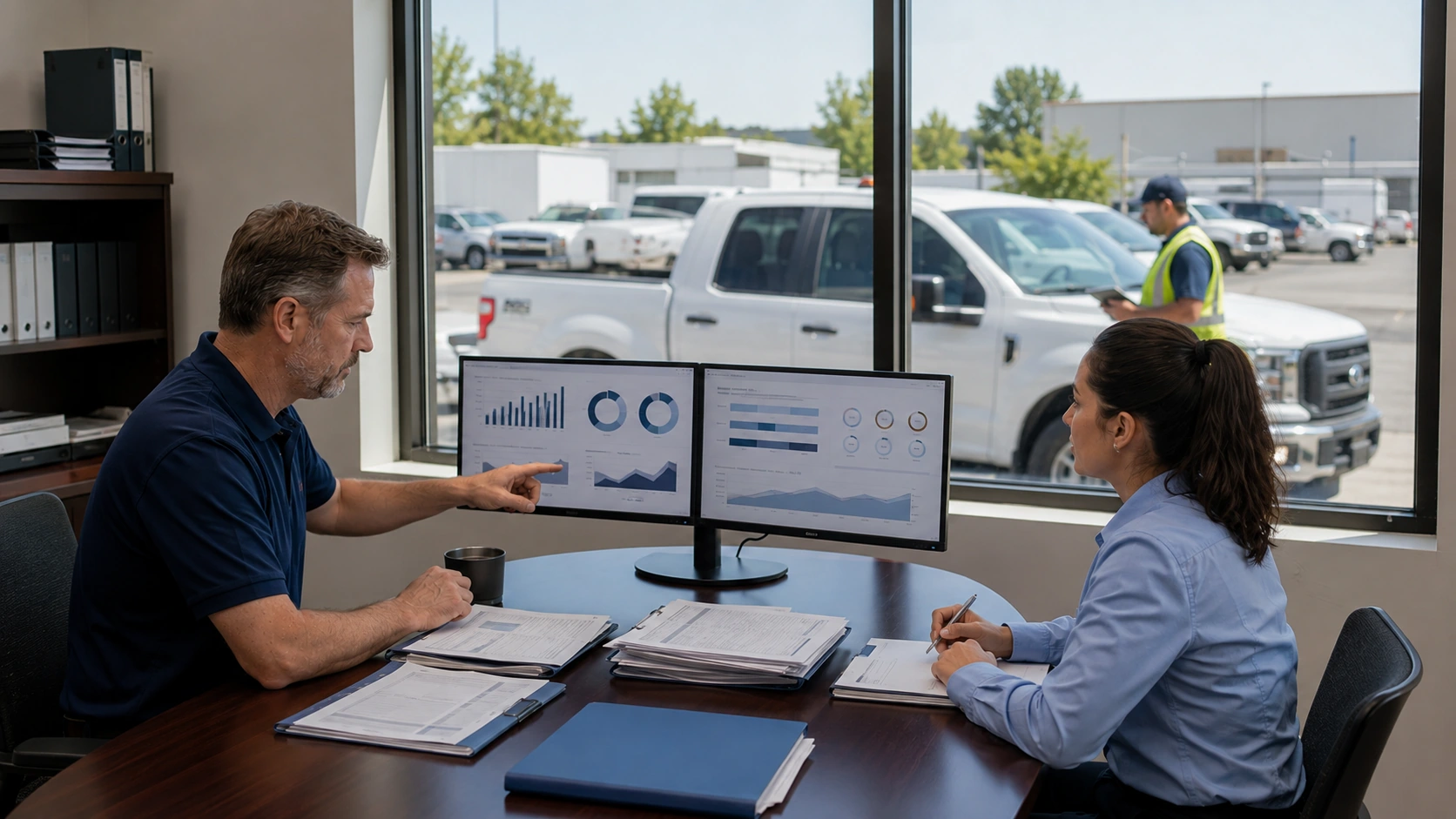 Fleet manager comparing vendor repair turnaround without performance data