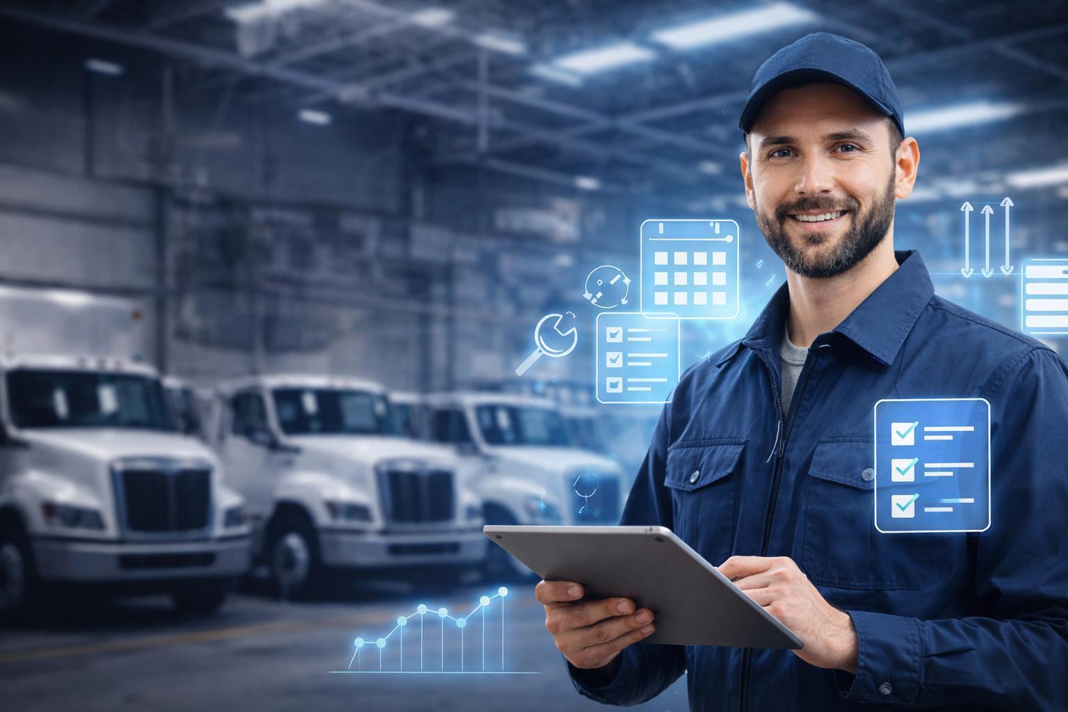 Fleet team reviewing maintenance dashboards