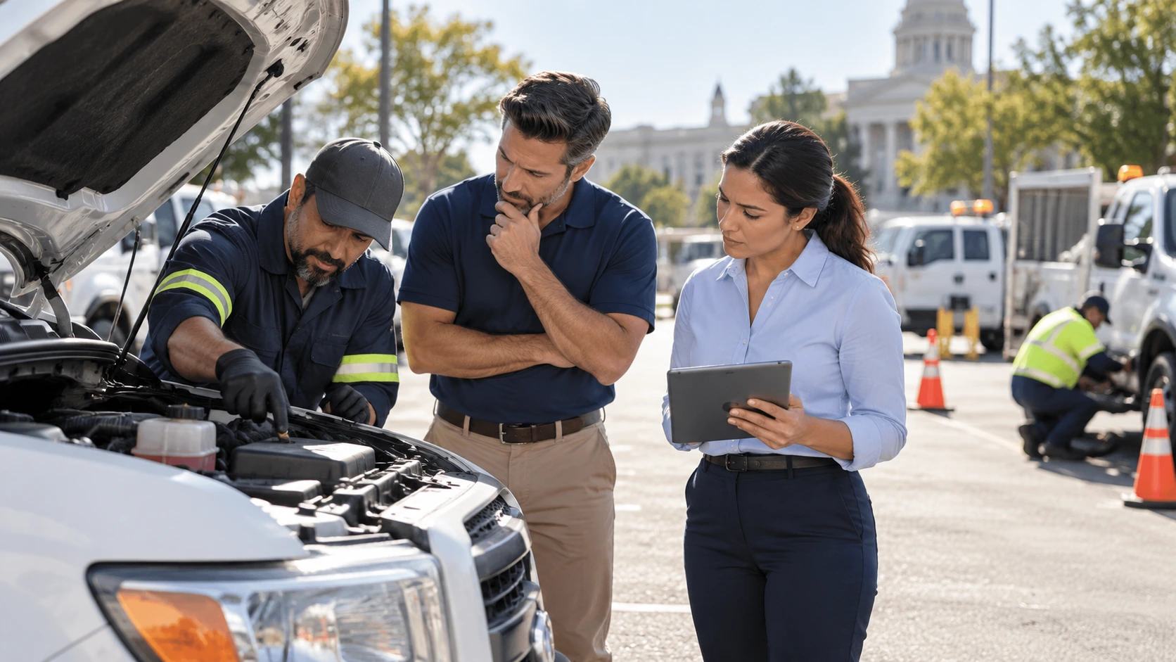 Roadside breakdown events counted versus excluded from the rate calculation