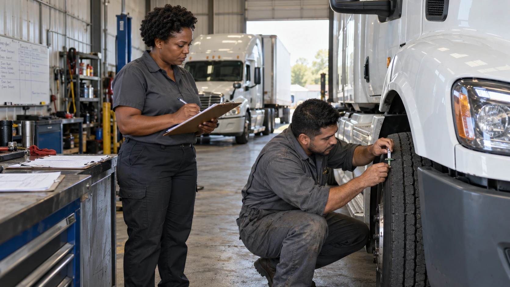 Truck tire tracking record with purchase cost, axle position and removal mileage