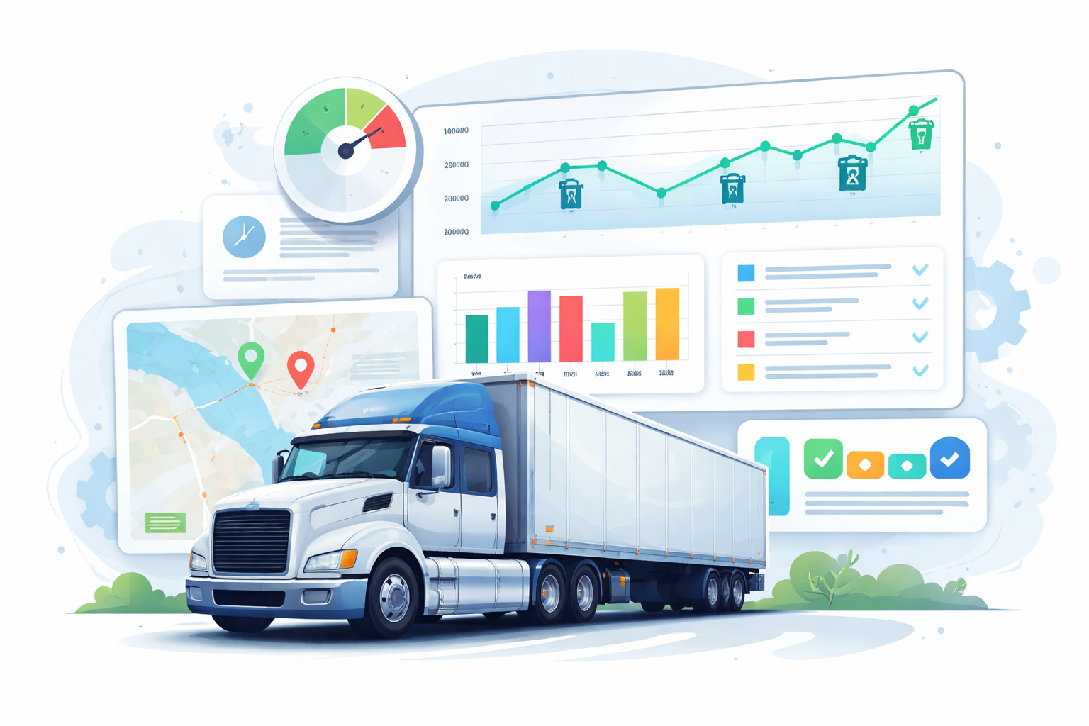 How Truck Drivers Can Use Data Visualization Tools to Improve Fleet Performance