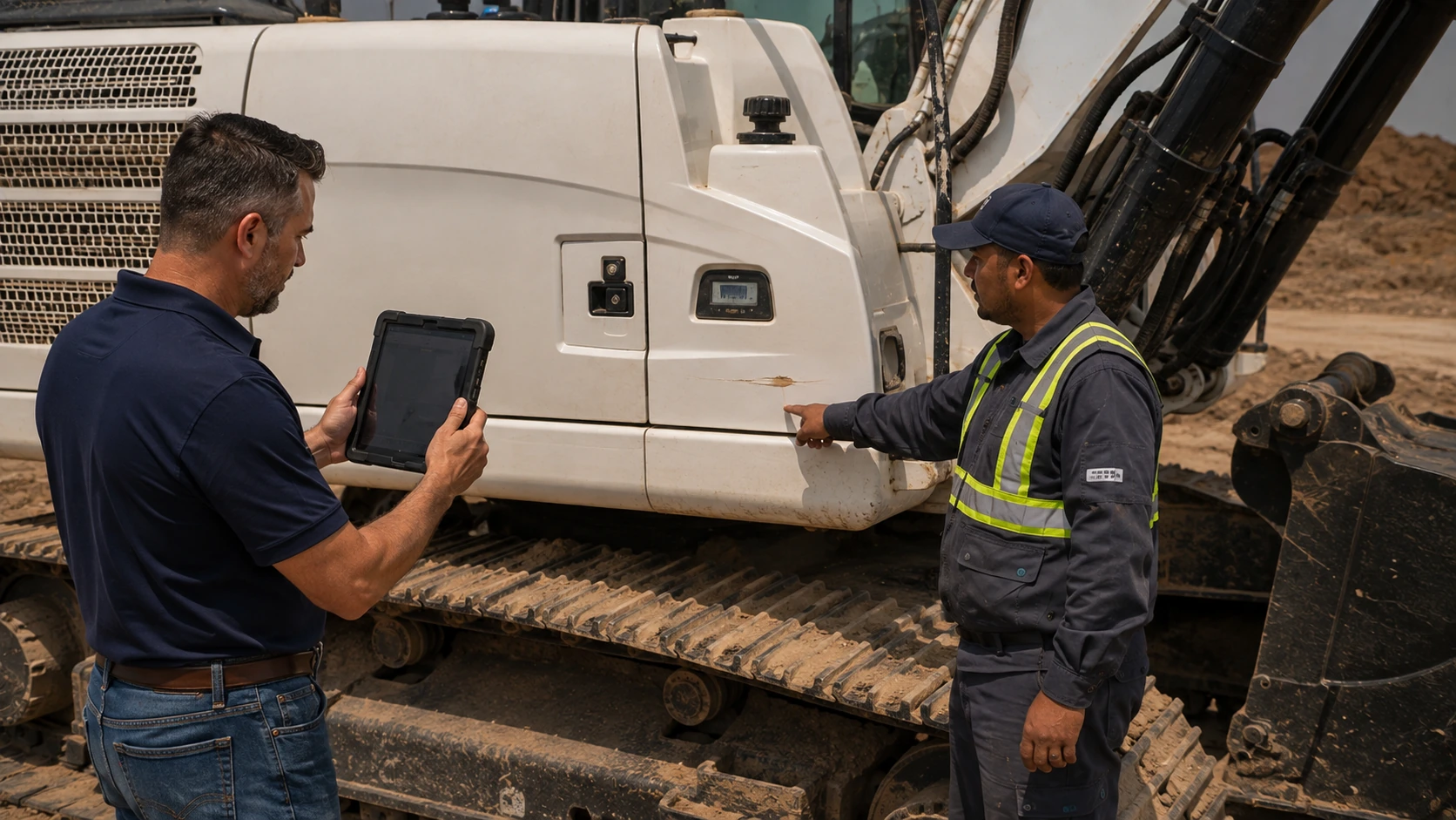 Consistent photo angles documenting equipment condition before a move