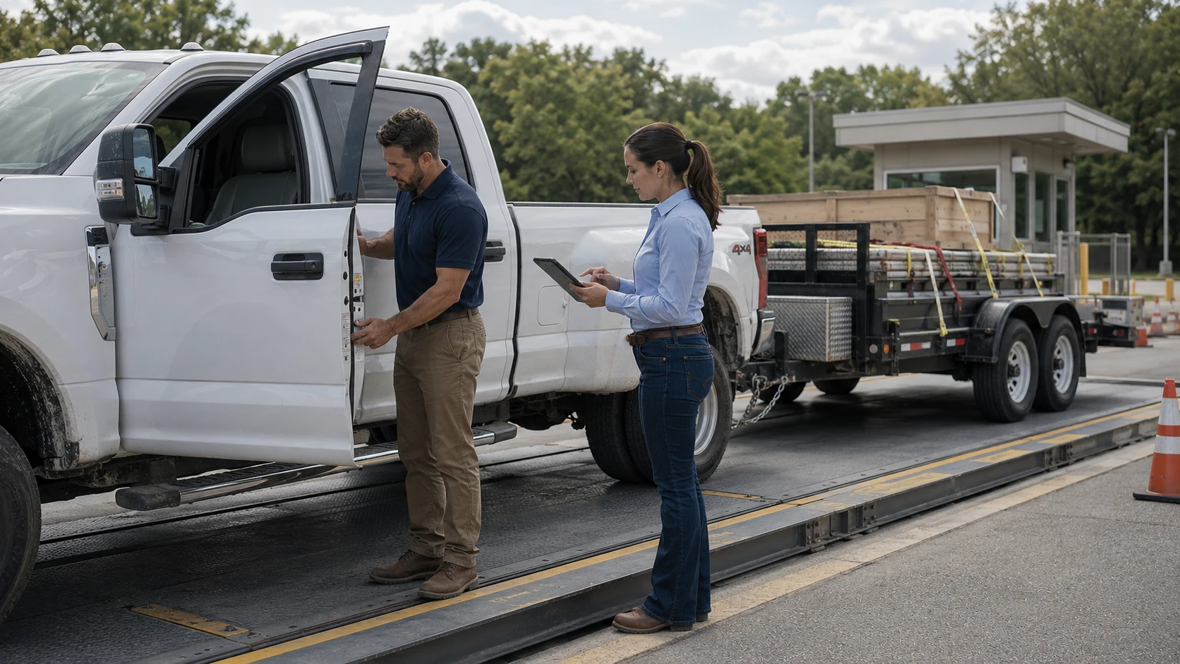 Vehicle weight threshold comparison determining commercial motor vehicle status