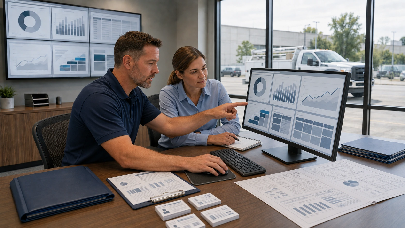 Vehicle document management system keeping permits and compliance records connected