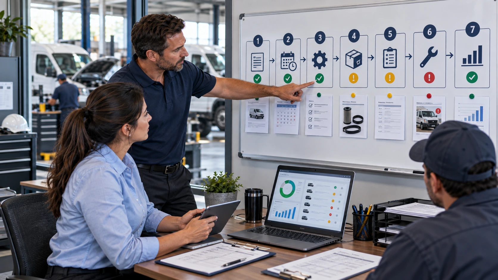 Seven step workflow for lifting fleet PM compliance above 90 percent