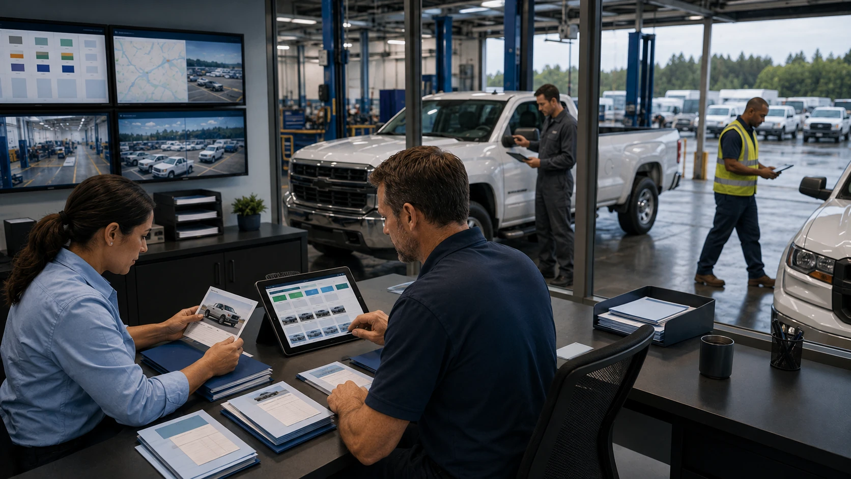 Connected fleet maintenance platform linking telematics, fuel, and ELD data