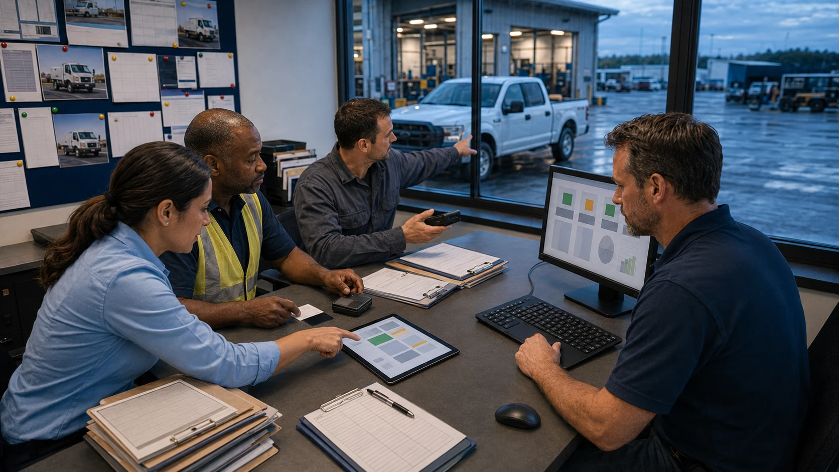 Fleet manager comparing support response times and pricing tiers as the fleet grows
