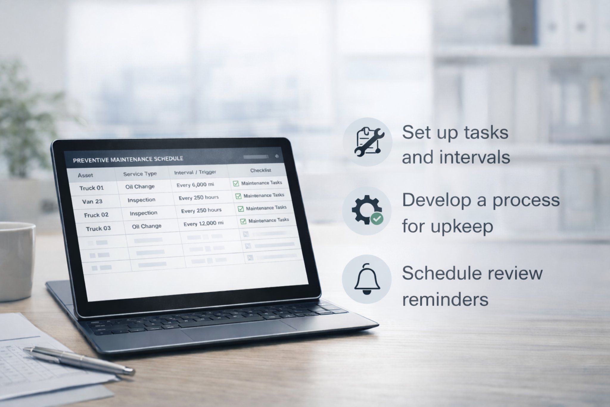 Preventive Maintenance Schedule Template for Fleet Vehicles