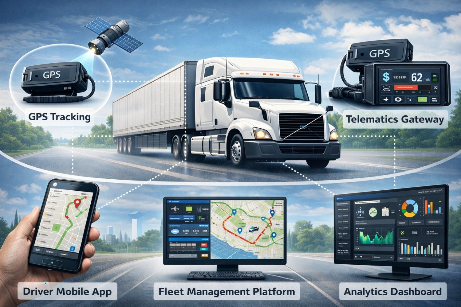 Core Components of a Truck Tracking System