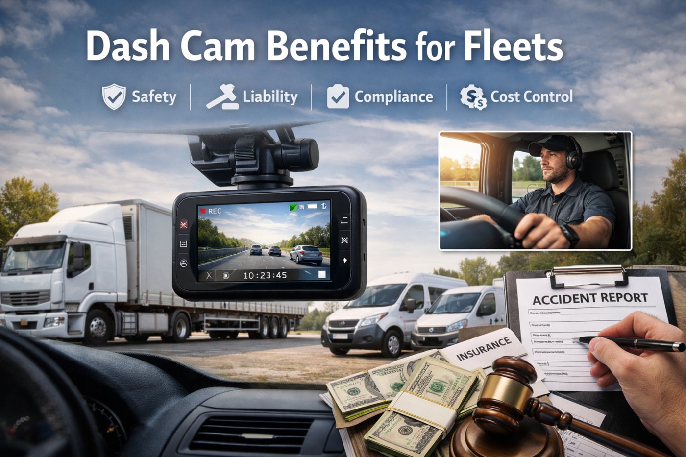 Dash Cam Benefits for Fleets