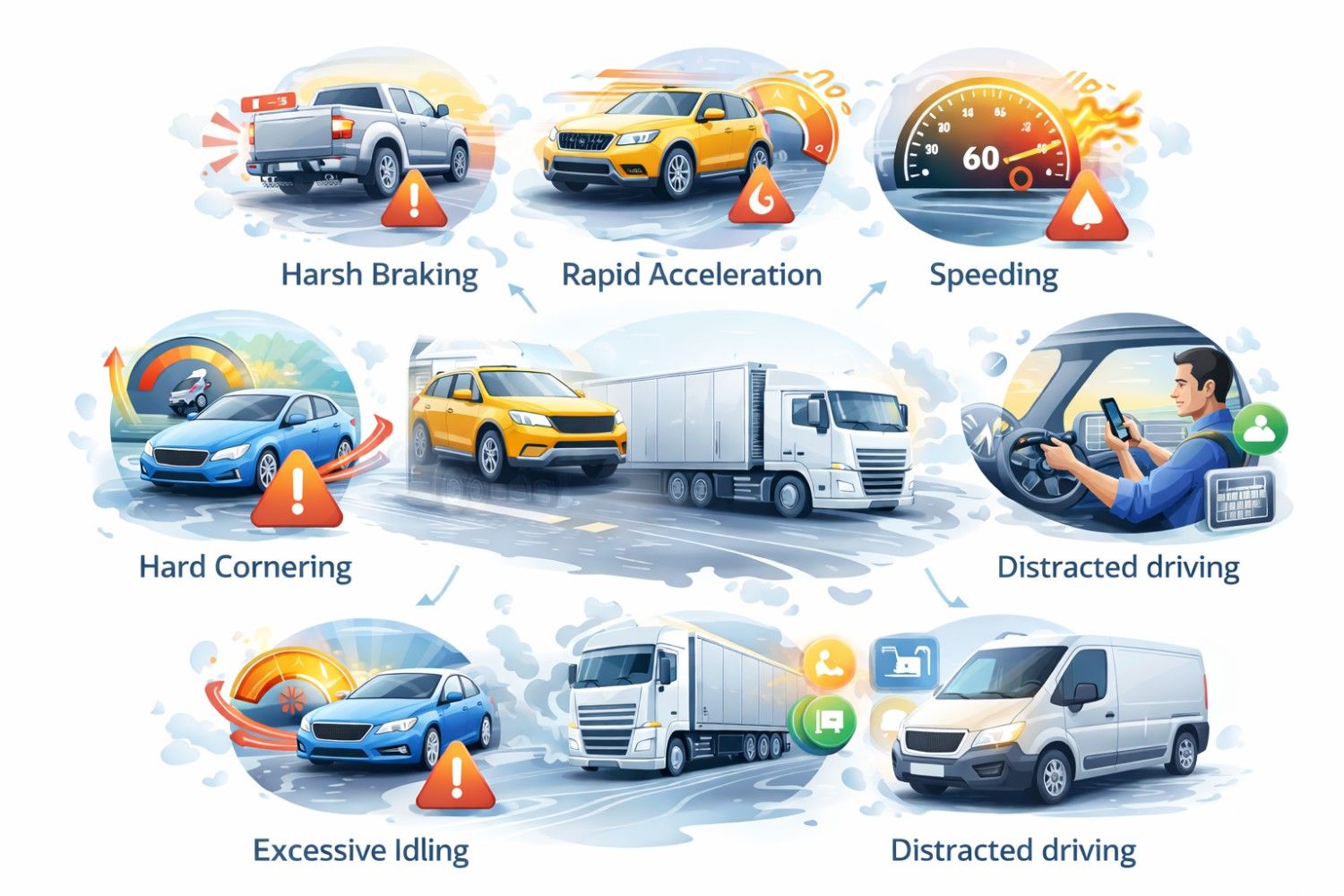 Key Behaviours Tracked in Fleet Monitoring Programs