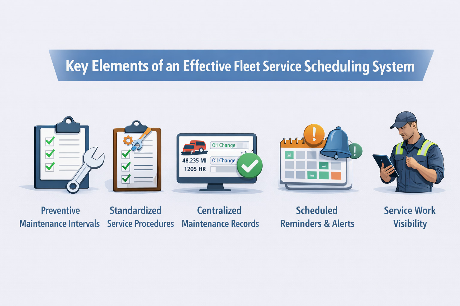 Key Elements of an Effective Fleet Service Scheduling System